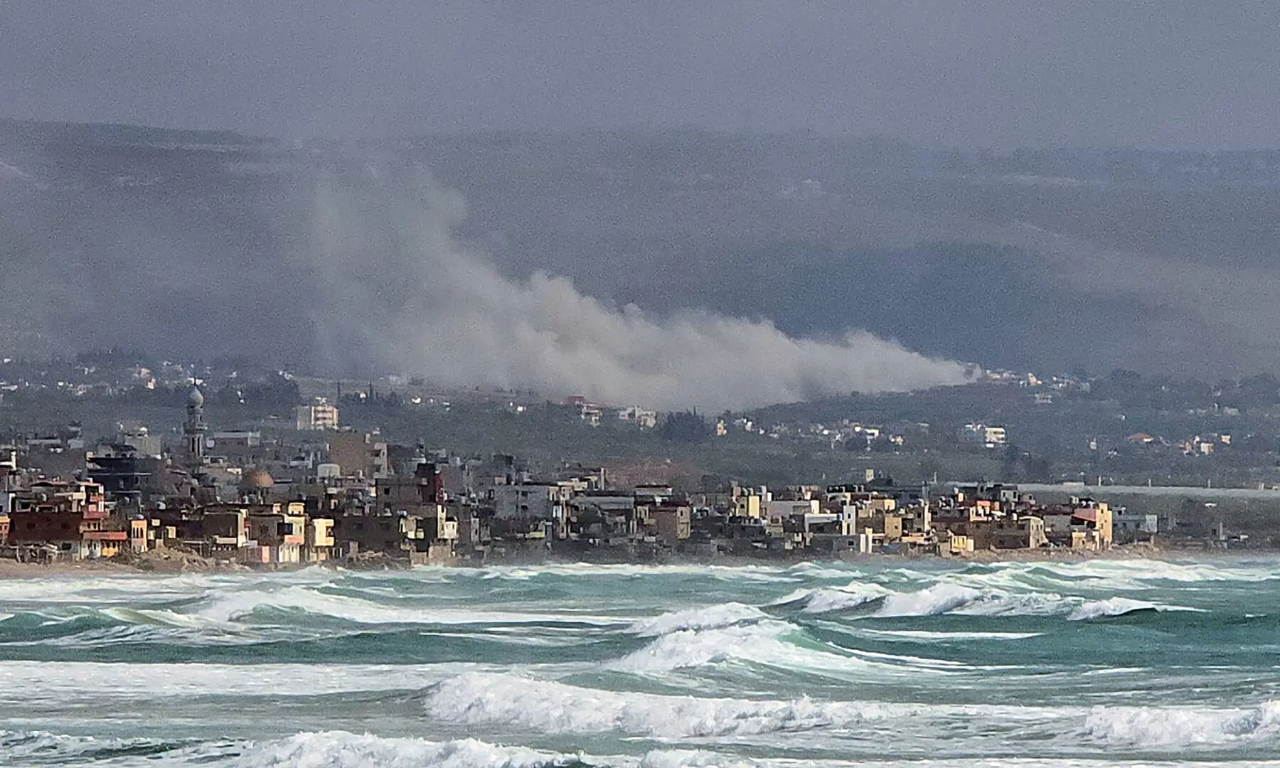 Smoke rises from the site of an Israeli airstrike that targeted the southern Lebanese village of Al-?aniyya on May 21, 2026. &mdash; AFP