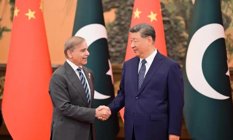 Prime Minister Shehbaz Sharif shakes hands with Chinese President Xi Jinping in Beijing on September 2, 2025. — PID/File Prime Minister Shehbaz Sharif shakes hands with Chinese President Xi Jinping in Beijing on September 2, 2025. — PID/File