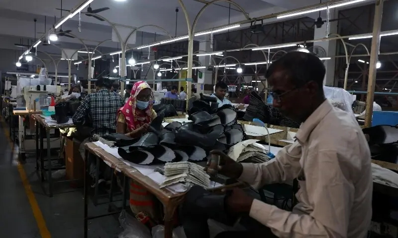 Workers make shoes inside a leather factory of Superhouse Group in Kanpur, India on May 12, 2026. —Reuters Workers make shoes inside a leather factory of Superhouse Group in Kanpur, India on May 12, 2026. —Reuters