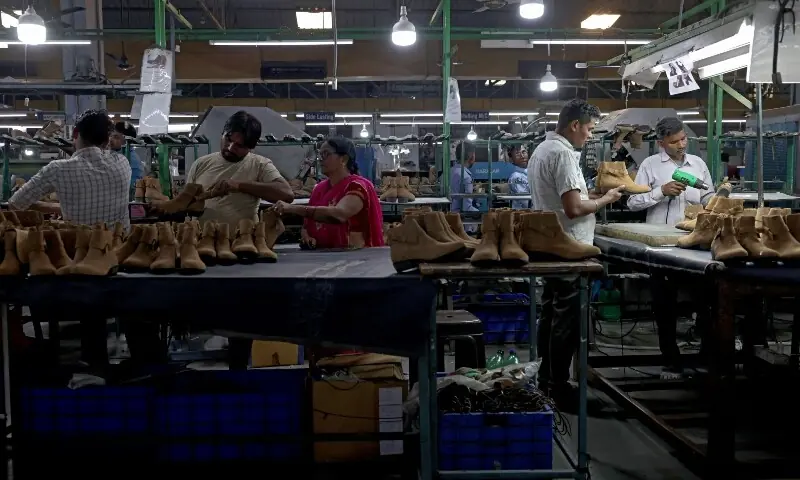 Workers make shoes inside a leather factory of Superhouse Group in Kanpur, India on May 12, 2026. —Reuters Workers make shoes inside a leather factory of Superhouse Group in Kanpur, India on May 12, 2026. —Reuters