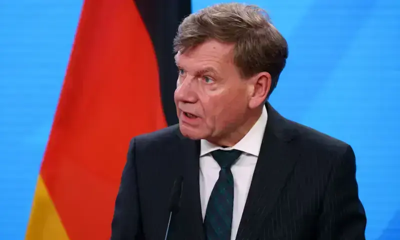 German Foreign Minister Johann Wadephul attends a press conference with Israeli Foreign Minister Gideon Saar in Berlin, Germany, on June 5, 2025. — Reuters/File