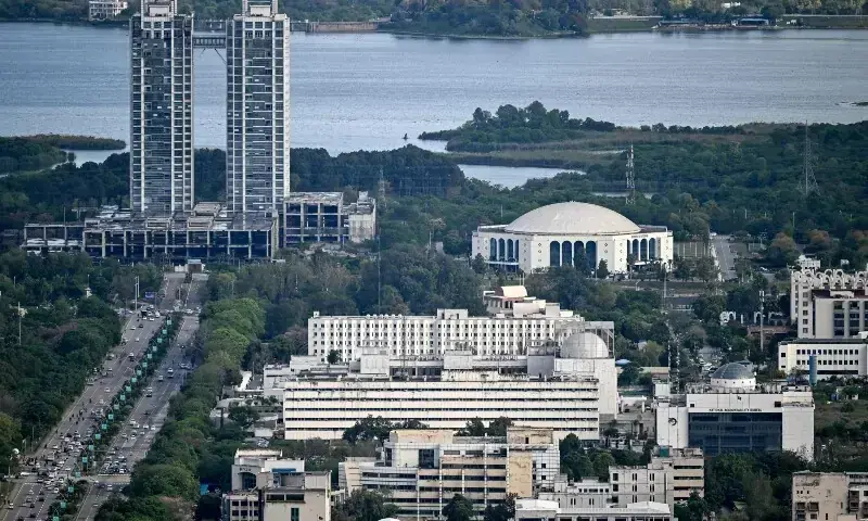 A general view shows state-run buildings in the Red Zone area of Islamabad on April 8, 2026. —AFP/File A general view shows state-run buildings in the Red Zone area of Islamabad on April 8, 2026. —AFP/File