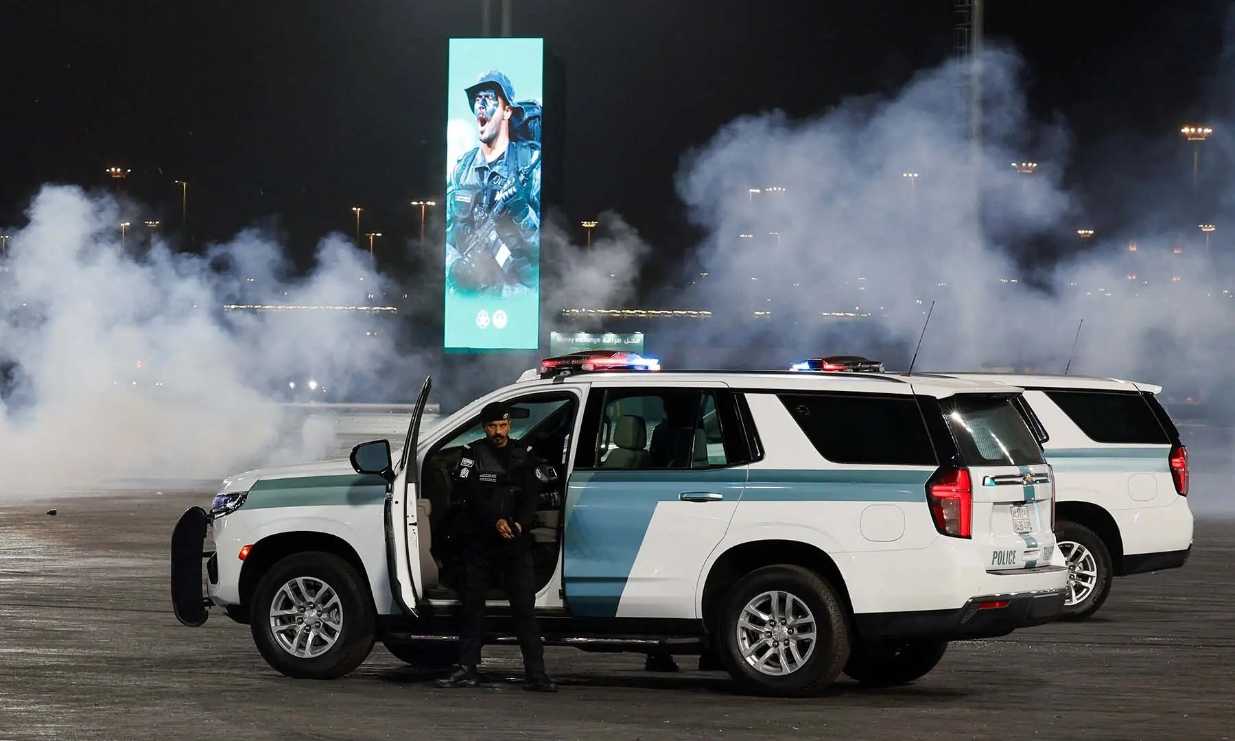 A member of the Saudi security forces participates in a military parade in preparation for the annual Haj pilgrimage in the holy city of Makkah, Saudi Arabia on May 21, 2026. — Reuters