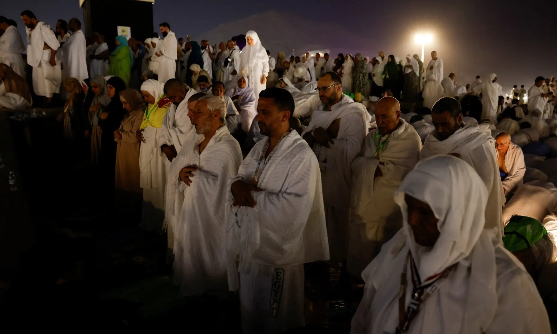 Muslim pilgrims gather at Mount of Mercy on the plain of Arafat during Haj, outside the holy city of Makkah, Saudi Arabia, May 26, 2026. —AFP