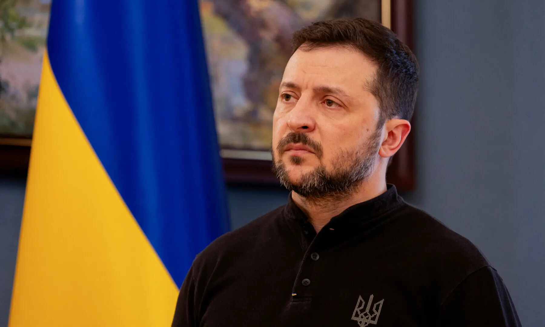 Ukraine's President Volodymyr Zelensky gives a press conference in Kyiv on February 19 amid the Russian invasion of Ukraine. — AFP Ukraine's President Volodymyr Zelensky gives a press conference in Kyiv on February 19 amid the Russian invasion of Ukraine. — AFP