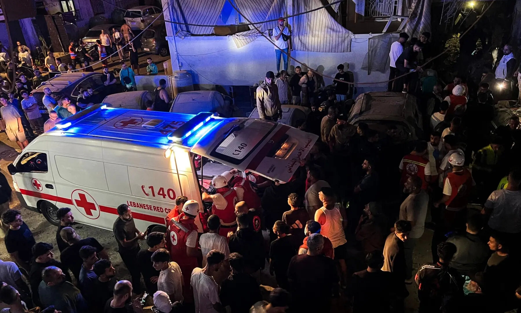 First responders evacuate a person from the site of an Israeli strike in Tyre, southern Lebanon, on May 28, 2026. &mdash; AFP