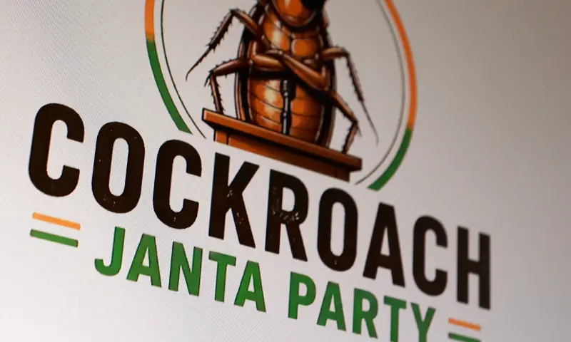 The Cockroach Janta Party logo is seen in this illustration taken May 28, 2026. ─ Reuters