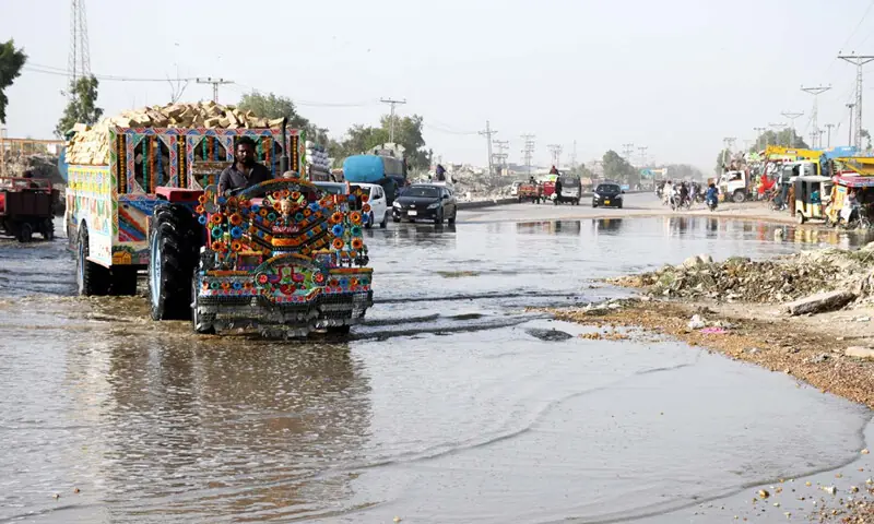 One of the main arteries passing through industrial area of Hyderabad remains in a pretty bad shape for a long time. The department concerned seems to have turned a blind eye to it. This road is said to be part of Autobahn Road project phase-IV for construction which is to be executed by the Sindh government.—Photo by Umair Ali One of the main arteries passing through industrial area of Hyderabad remains in a pretty bad shape for a long time. The department concerned seems to have turned a blind eye to it. This road is said to be part of Autobahn Road project phase-IV for construction which is to be executed by the Sindh government.—Photo by Umair Ali