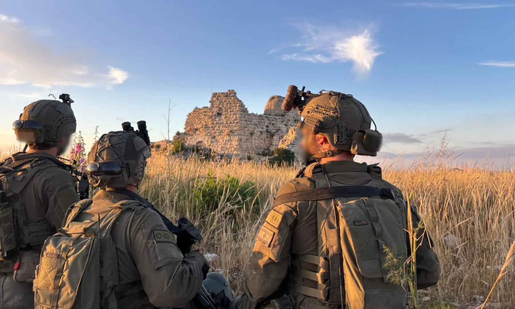 This photo shared by the Israeli military on May 31, 2026 shows Israeli personnel standing at a distance from the Beaufort Castle in south Lebanon. — X/AvichayAdraee This photo shared by the Israeli military on May 31, 2026 shows Israeli personnel standing at a distance from the Beaufort Castle in south Lebanon. — X/AvichayAdraee