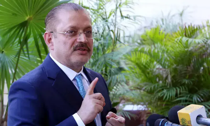 Senior Sindh Minister Sharjeel Inam Memon speaks to the media in Karachi on Jan 27, 2026. — PPI Images/File Senior Sindh Minister Sharjeel Inam Memon speaks to the media in Karachi on Jan 27, 2026. — PPI Images/File