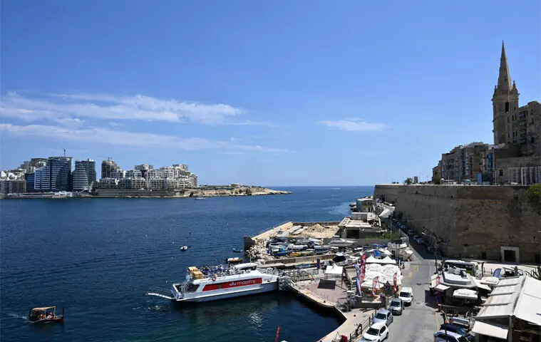 This photograph shows a view of the Silema district from la Valletta in Malta. Malta’s construction boom, with production up 330pc since 2000, has transformed the island into a vast construction site. Cement and concrete blocks have largely replaced traditional limestone, leading to extensive land use and heated public debate.—AFP This photograph shows a view of the Silema district from la Valletta in Malta. Malta’s construction boom, with production up 330pc since 2000, has transformed the island into a vast construction site. Cement and concrete blocks have largely replaced traditional limestone, leading to extensive land use and heated public debate.—AFP
