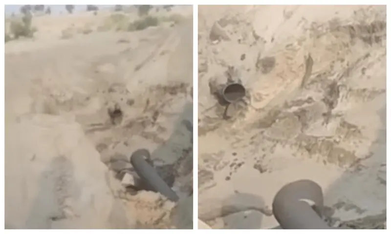 This image shows an exploded gas pipeline in Khyber Pakhtunkhwa’s Lakki Marwat district on June 17, 2025.— Umar Bacha/File This image shows an exploded gas pipeline in Khyber Pakhtunkhwa’s Lakki Marwat district on June 17, 2025.— Umar Bacha/File