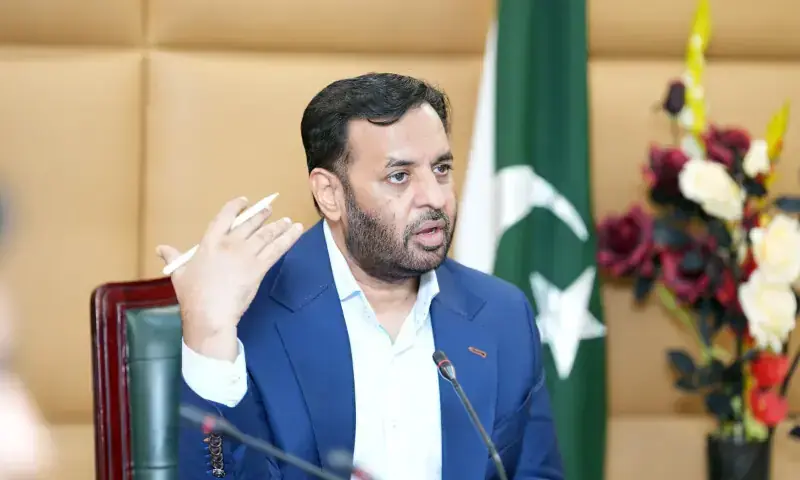 Federal Health Minister Mustafa Kamal gestures while chairing a meeting. &mdash; Photo via X/@nhsrcofficial/File