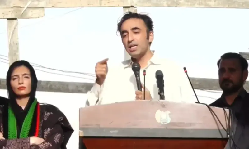PPP Chairman Bilawal Bhutto-Zardari addresses an election rally in Skardu on June 2, 2026. &mdash; via X/MediaCellPPP