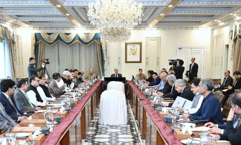 Prime Minister Shehbaz Sharif, chairing a meeting in Islamabad on June 4, 2026. &mdash; Photo via X/@PakPMO
