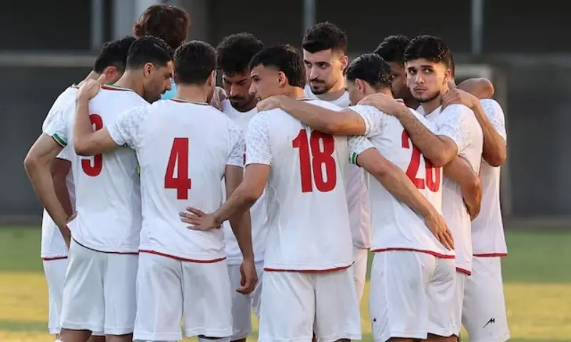 The file photo shows Iranian football team in Mardan Sports Complex, Antalya, Turkiye on May 29, 2026. &mdash; Reuters/File
