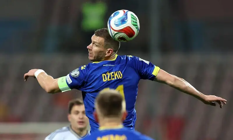 Bosnia and Herzegovina&rsquo;s Edin Dzeko plays against Italy at Bilino Polje Stadium in Zenica, Bosnia and Herzegovina on March 31, 2026. &mdash; Reuters/File
