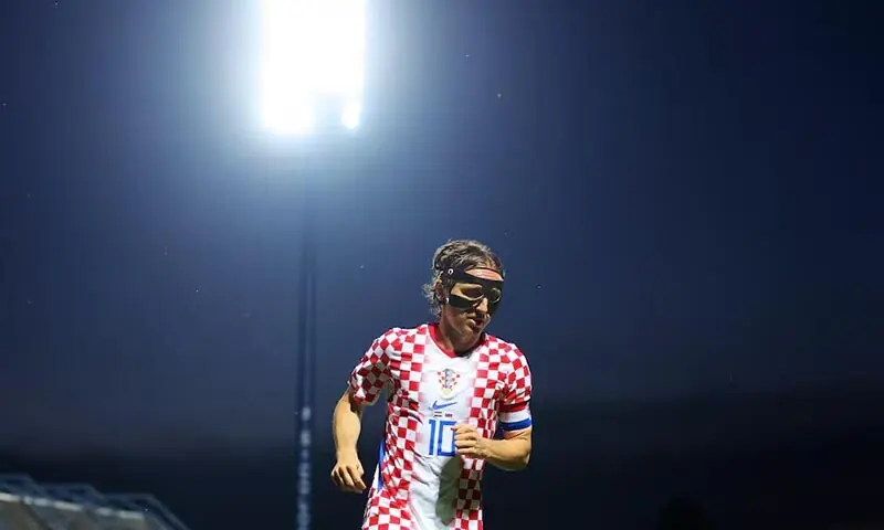 Croatia&rsquo;s Luka Modric plays against slovenia at Stadion Varteks in Varazdin, Croatia on June 7, 2026. &mdash; Reuters