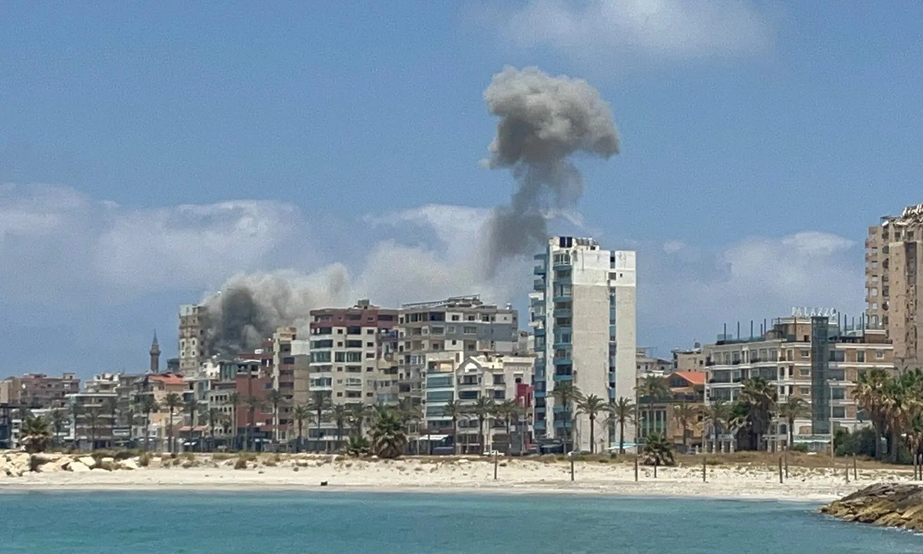Smoke billows following an Israeli strike in Tyre, Lebanon on June 9, 2026. &mdash; Reuters