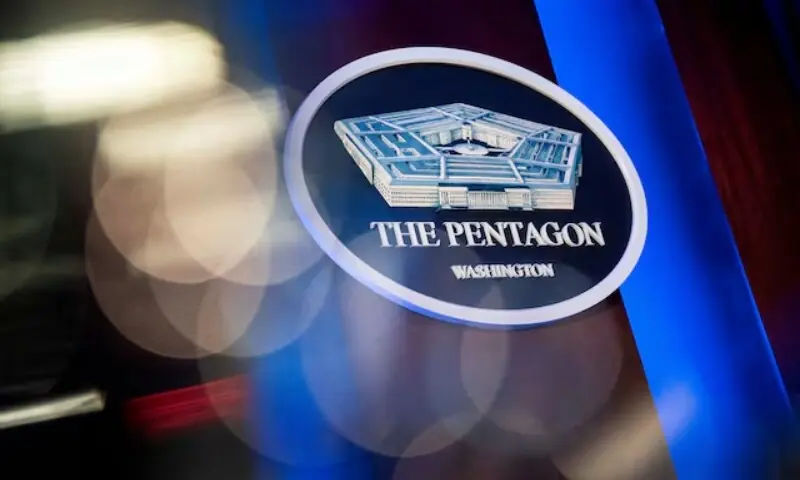 The Pentagon logo is seen behind the podium in the briefing room at the Pentagon in Arlington, Virginia, US, on January 8, 2020. — Reuters/File The Pentagon logo is seen behind the podium in the briefing room at the Pentagon in Arlington, Virginia, US, on January 8, 2020. — Reuters/File