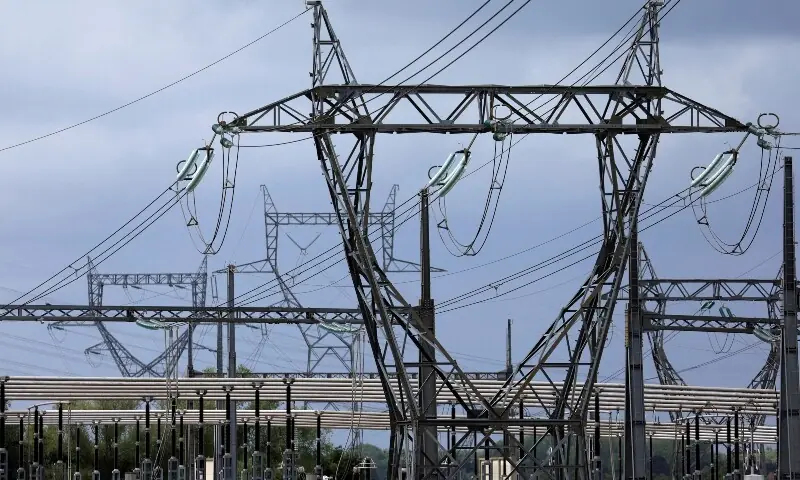 Electricity pylons of high-voltage electrical power lines are seen in Bouchain, France, on August 1, 2023. — Reuters Electricity pylons of high-voltage electrical power lines are seen in Bouchain, France, on August 1, 2023. — Reuters