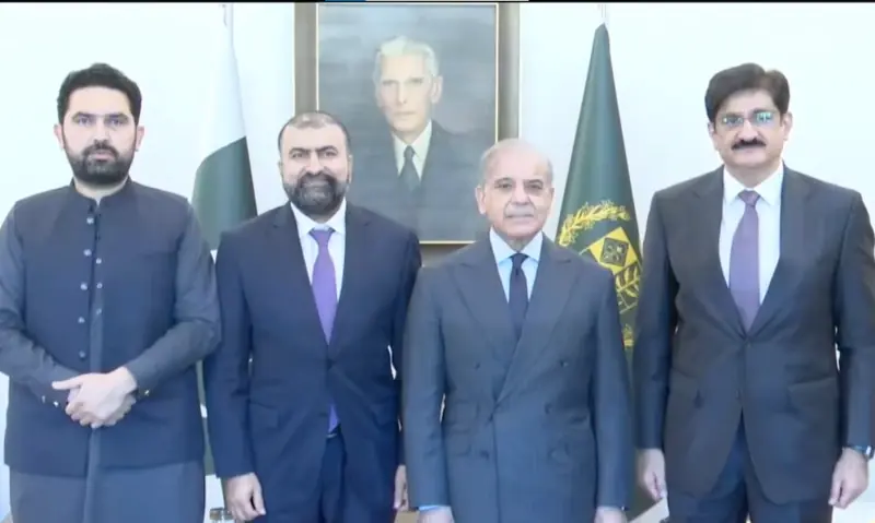 Prime Minister Shehbaz Sharif poses with the chief ministers of KP, Balochistan and Sindh on June 10, 2026. — screengrab via X/GovtofPakistan Prime Minister Shehbaz Sharif poses with the chief ministers of KP, Balochistan and Sindh on June 10, 2026. — screengrab via X/GovtofPakistan