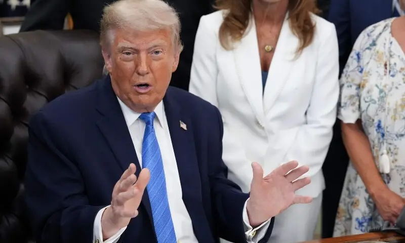 US President Donald Trump speaks during a signing ceremony for the 'Secure America Act' in the Oval Office of the White House in Washington, DC, the US on June 10, 2026. — AFP US President Donald Trump speaks during a signing ceremony for the 'Secure America Act' in the Oval Office of the White House in Washington, DC, the US on June 10, 2026. — AFP