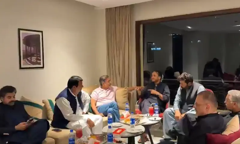 PPP and PML-N delegations meet in Gilgit, on June 10, 2026. — screengrab via X/mediapppdigital PPP and PML-N delegations meet in Gilgit, on June 10, 2026. — screengrab via X/mediapppdigital