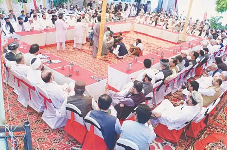 A file photo of elders attening a jirga in Bannu. — Dawn/File A file photo of elders attening a jirga in Bannu. — Dawn/File