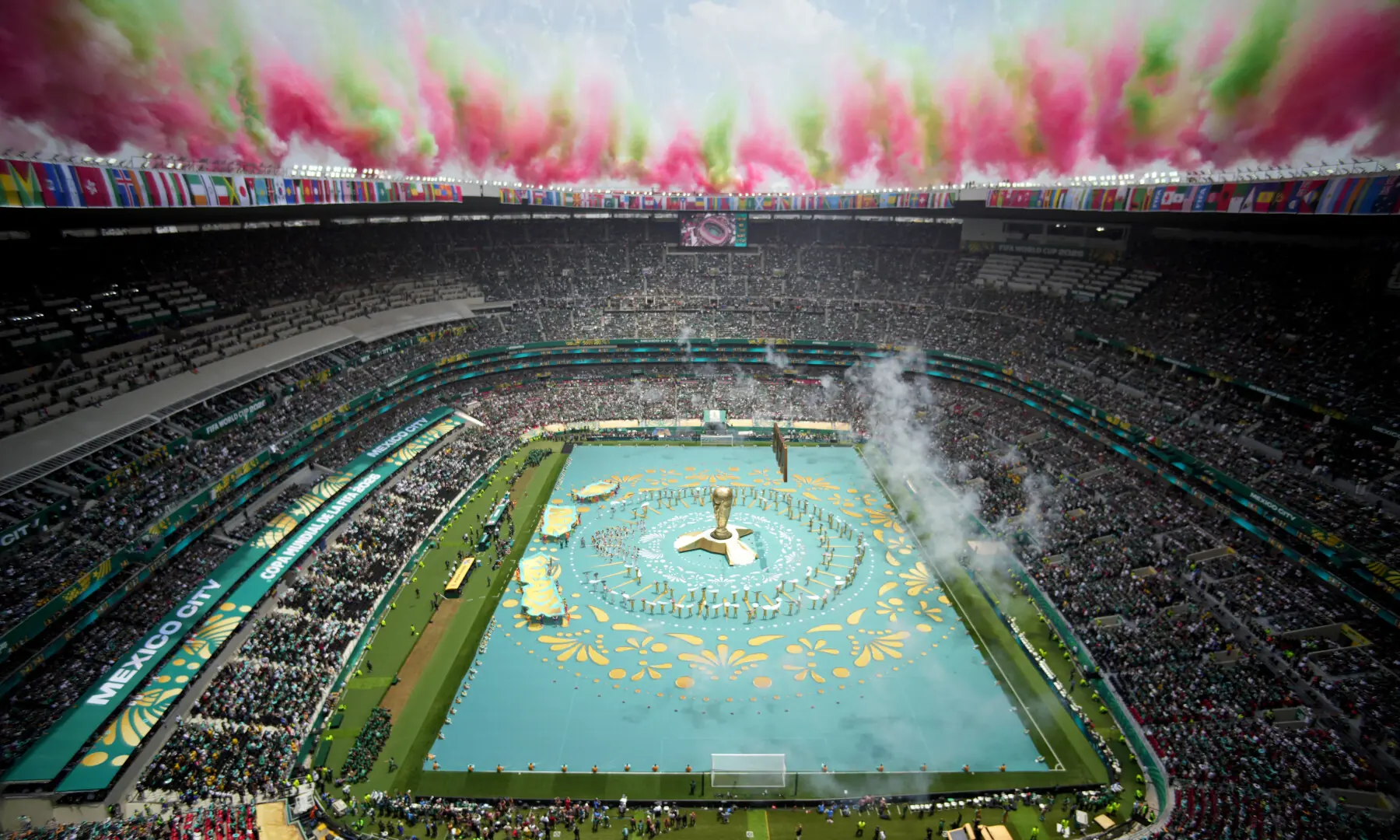 General view during the opening ceremony before the FIFA World Cup match between Mexico and South Africa in Estadio Azteca, Mexico City, Mexico on June 11, 2026. — Reuters General view during the opening ceremony before the FIFA World Cup match between Mexico and South Africa in Estadio Azteca, Mexico City, Mexico on June 11, 2026. — Reuters