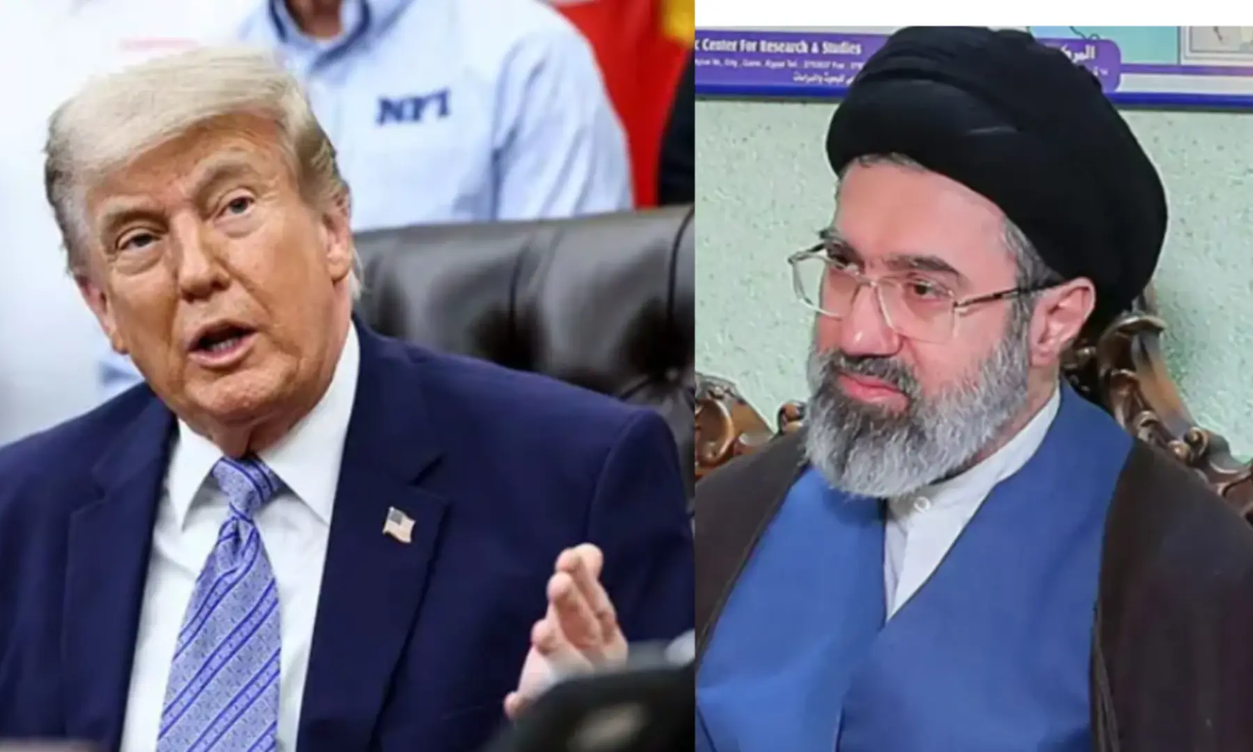 A collage of US President Donald Trump and Iran's Supreme Leader Mojtaba Khamenei. — Reuters/ AFP A collage of US President Donald Trump and Iran's Supreme Leader Mojtaba Khamenei. — Reuters/ AFP