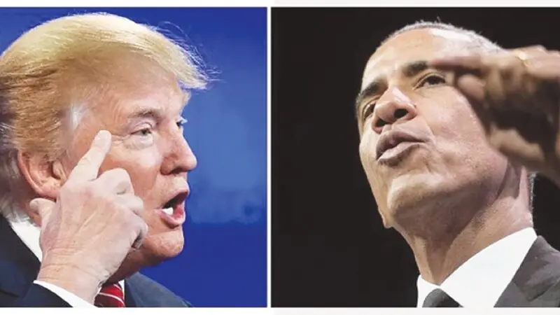 Combo picture of Donald Trump & Barack Obama.—AFP Combo picture of Donald Trump & Barack Obama.—AFP