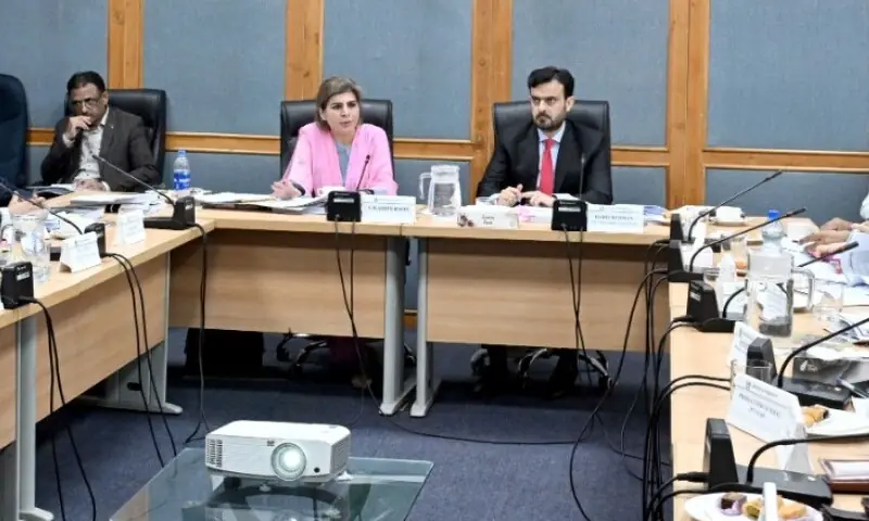 Senate Functional Committee on Human Rights Chairperson Senator Samina Mumtaz Zehri presides over a meeting of the committee at Parliament lodges in Islamabad on June 15, 2026. — @SenatePakistan /X Senate Functional Committee on Human Rights Chairperson Senator Samina Mumtaz Zehri presides over a meeting of the committee at Parliament lodges in Islamabad on June 15, 2026. — @SenatePakistan /X