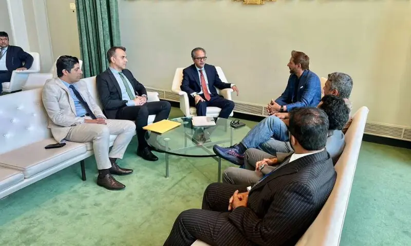 Former Pakistan cricket team captain Shahid Afridi, during his visit to UN Headquarters in New York, on June 17, 2026. — Photo via X/@PakistanUN_NY Former Pakistan cricket team captain Shahid Afridi, during his visit to UN Headquarters in New York, on June 17, 2026. — Photo via X/@PakistanUN_NY
