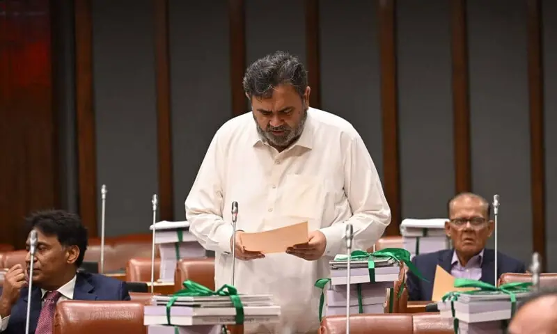 PPP Senator Rana Mahmoodul Hassan speaks in the House. —Facebook/PakistanSenate PPP Senator Rana Mahmoodul Hassan speaks in the House. —Facebook/PakistanSenate