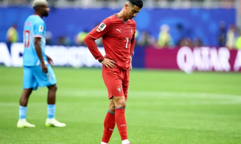 Cristiano Ronaldo looks dejected after the match inn Texas, US - June 17, 2026. —Reuters