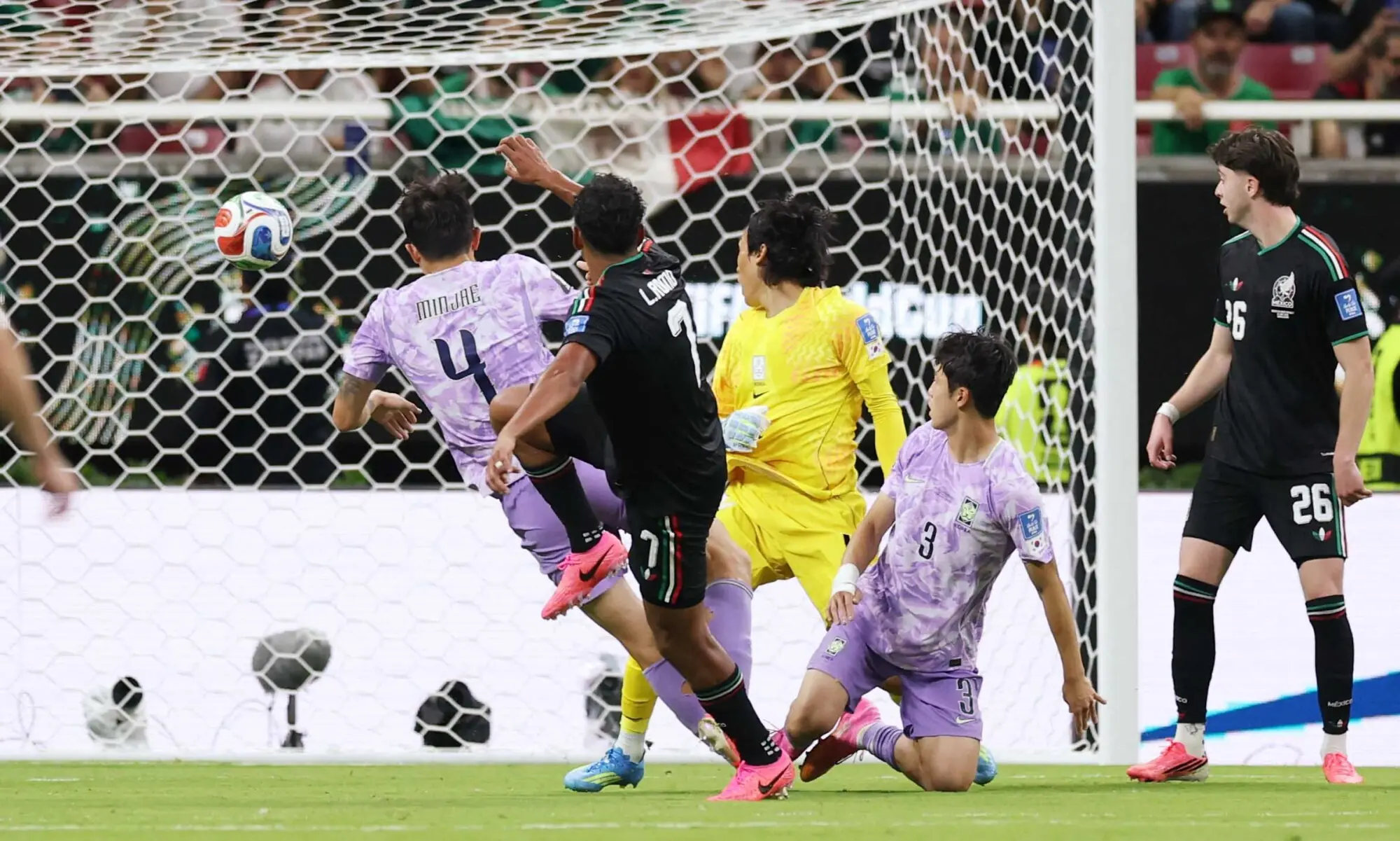 Mexico's Luis Romo (C) scores past South Korea goalkeeper Kim Seung-gyu during their 2026 FIFA World Cup Group 'A' match at Estadio Guadalajara in Guadalajara on June 19, 2026. —Reuters Mexico's Luis Romo (C) scores past South Korea goalkeeper Kim Seung-gyu during their 2026 FIFA World Cup Group 'A' match at Estadio Guadalajara in Guadalajara on June 19, 2026. —Reuters
