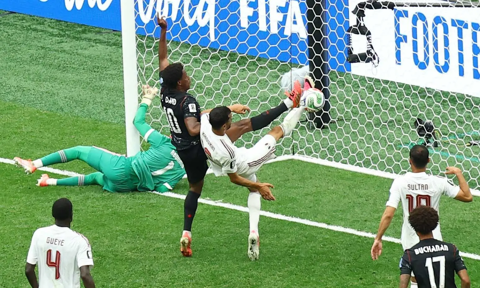 Canada's Jonathan David (L) scores against Qatar during the 2026 FIFA World Cup Group 'B' match at the BC Place in Vancouver on June 19, 2026. —Reuters Canada's Jonathan David (L) scores against Qatar during the 2026 FIFA World Cup Group 'B' match at the BC Place in Vancouver on June 19, 2026. —Reuters