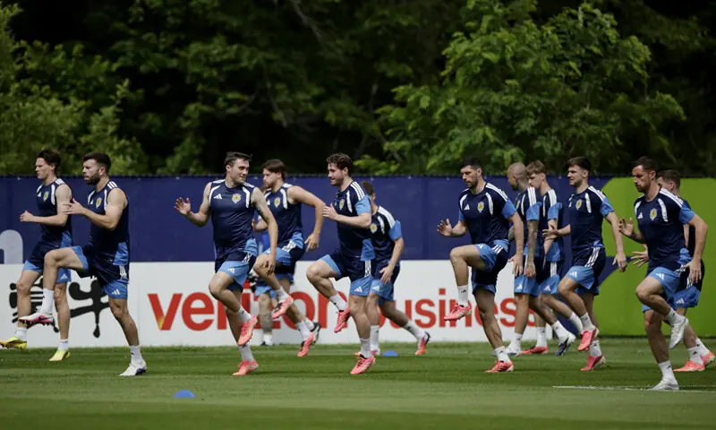 BOSTON (Massachusetts): Scotland players in action during a practice session at the England Revolution Training Centre on Thursday, ahead of their Group ‘C’ match against Morocco. Scotland have hit the ground running in the tournament with an opening 1-0 victory over Haiti but their return to Boston on Friday to face Morocco could dampen their spirits. The North Africans held five-time world champions Brazil to a 1-1 draw in their opener and may flip the script in the group. A win over Scotland would almost BOSTON (Massachusetts): Scotland players in action during a practice session at the England Revolution Training Centre on Thursday, ahead of their Group ‘C’ match against Morocco. Scotland have hit the ground running in the tournament with an opening 1-0 victory over Haiti but their return to Boston on Friday to face Morocco could dampen their spirits. The North Africans held five-time world champions Brazil to a 1-1 draw in their opener and may flip the script in the group. A win over Scotland would almost