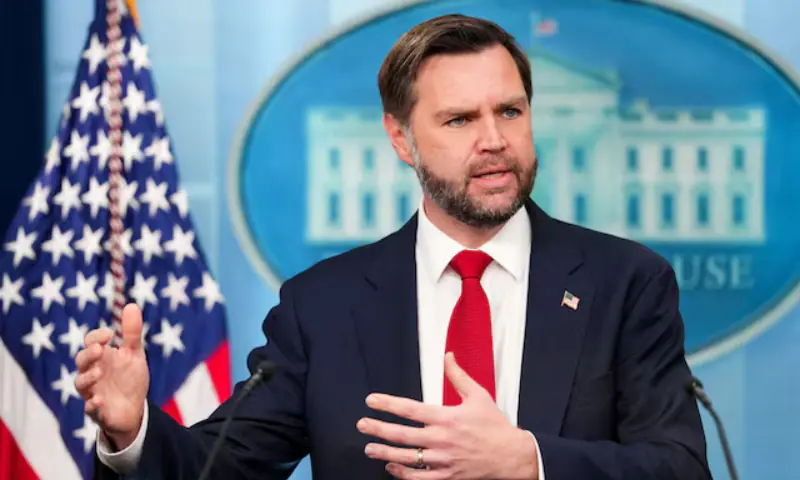 US Vice President JD Vance speaks during a press briefing at the White House in Washington, DC, US on June 18, 2026. — Reuters/File