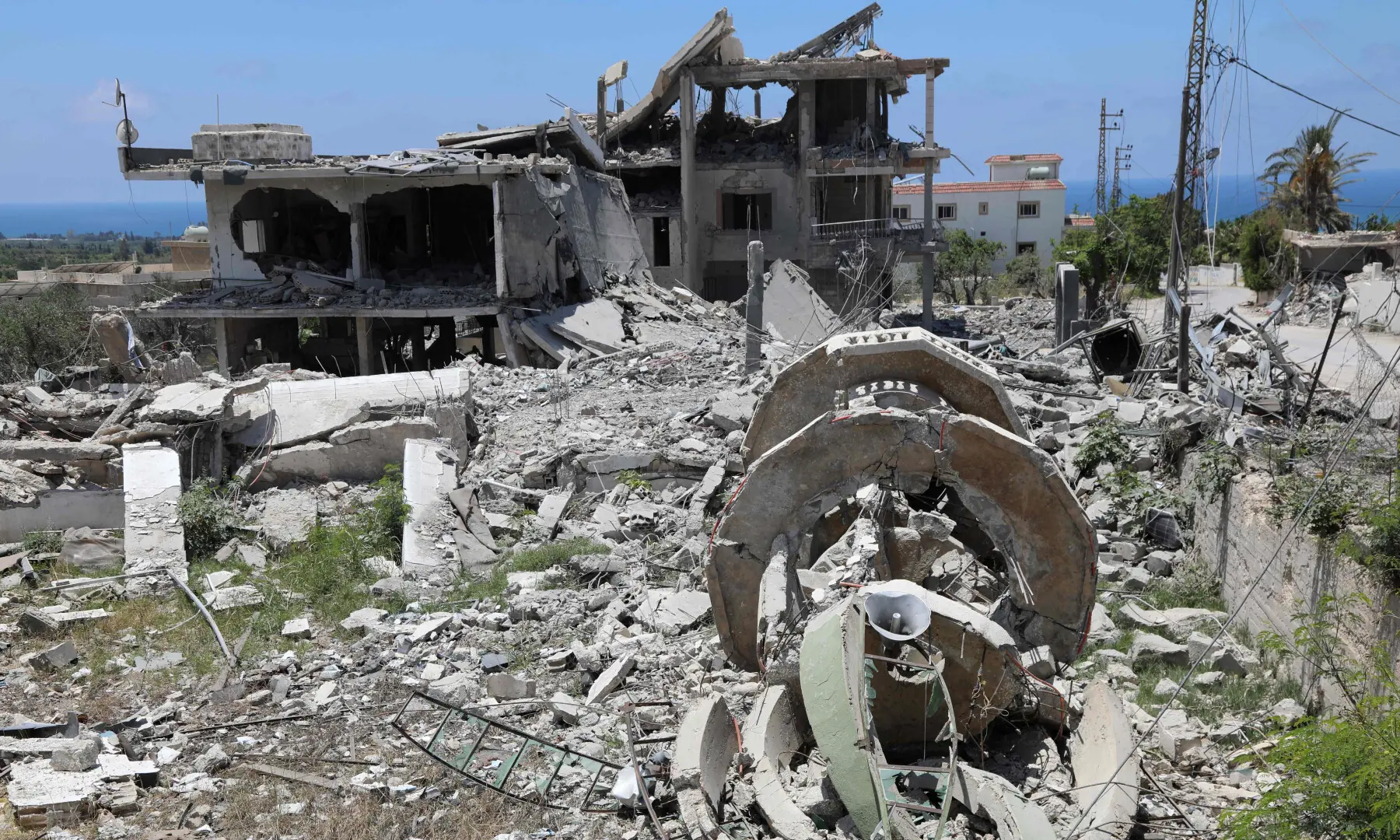 A picture taken on June 19, 2026 shows the site of an Israeli attack that destroyed houses and carpentry shops in the village of Al-Qlailah in the Tyre district in southern Lebanon. — AFP