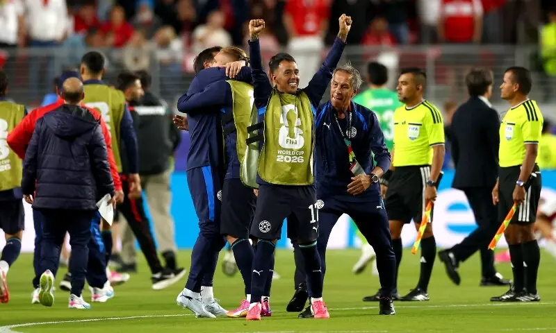 Alejandro Romero Gamarra of Paraguay celebrates after the 1-0 win during the FIFA World Cup 2026 Group D match between Türkiye and Paraguay at San Francisco Bay Area Stadium on June 19, 2026 in Santa Clara, California. — AFP Alejandro Romero Gamarra of Paraguay celebrates after the 1-0 win during the FIFA World Cup 2026 Group D match between Türkiye and Paraguay at San Francisco Bay Area Stadium on June 19, 2026 in Santa Clara, California. — AFP