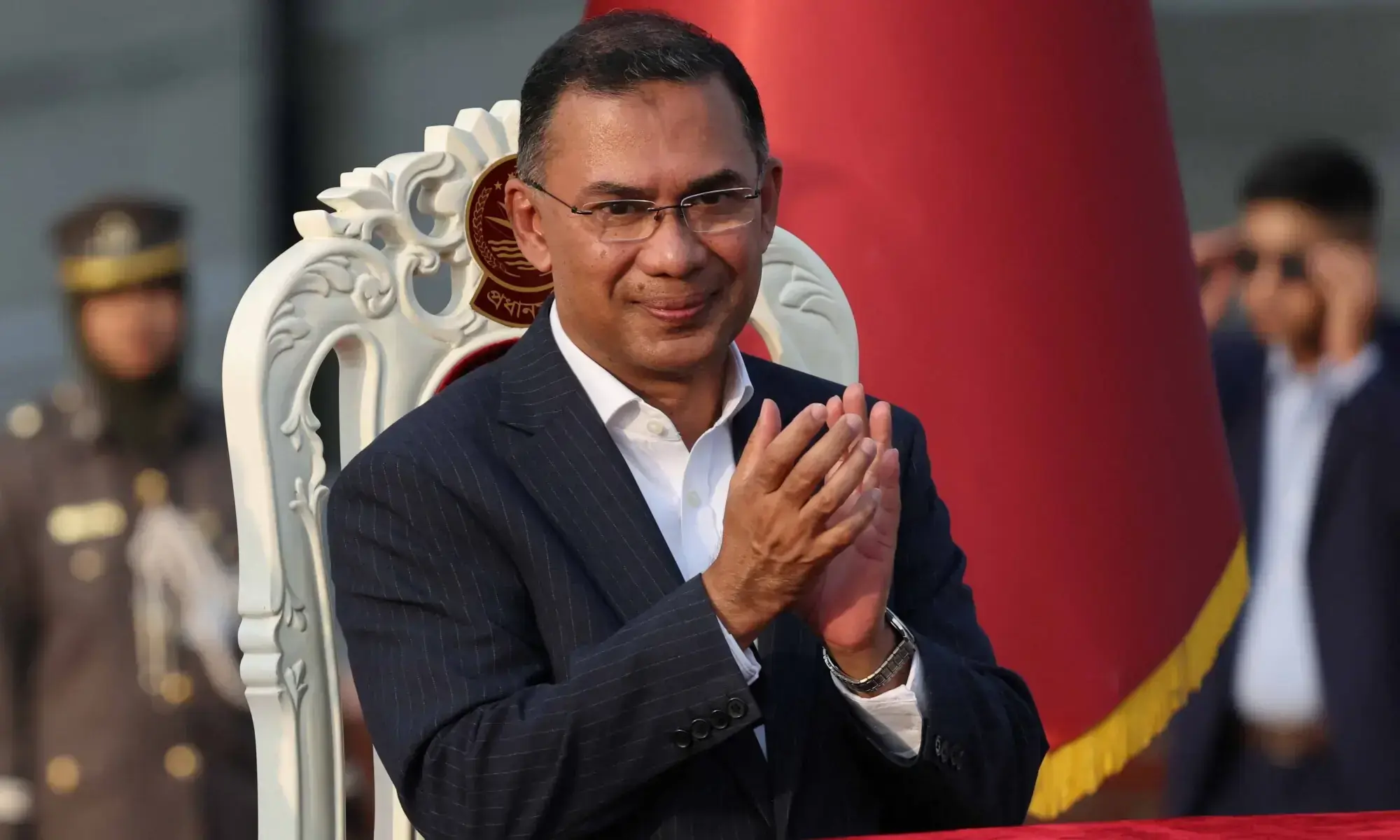 Bangladesh's Prime Minister Tarique Rahman claps during an oath-taking ceremony at the South Plaza of the parliament building, following BNP's landslide victory in the national polls, in Dhaka, Bangladesh on February 17, 2026. — Reuters/File Bangladesh's Prime Minister Tarique Rahman claps during an oath-taking ceremony at the South Plaza of the parliament building, following BNP's landslide victory in the national polls, in Dhaka, Bangladesh on February 17, 2026. — Reuters/File