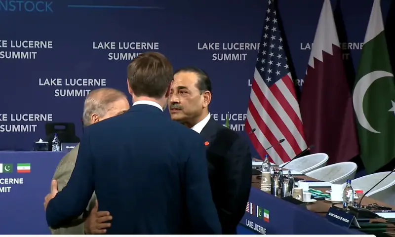 Prime Minister Shehbaz Sharif, US Vice President JD Vance and Chief of Defence Forces (CDF) Field Marshal Asim Munir. ─ White House/X Prime Minister Shehbaz Sharif, US Vice President JD Vance and Chief of Defence Forces (CDF) Field Marshal Asim Munir. ─ White House/X