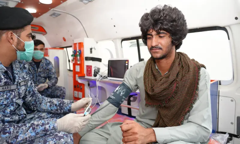PMSA workers conduct humanitarian assistance and repatriation operations for eight Iranian nationals who were rescued at sea by the MMA Valour, on June 21. — via PMSA PMSA workers conduct humanitarian assistance and repatriation operations for eight Iranian nationals who were rescued at sea by the MMA Valour, on June 21. — via PMSA