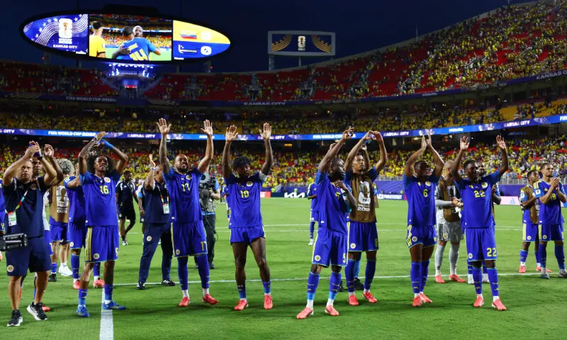 Curacao players applaud their fans after the 2026 FIFA World Cup Group 'E' match against Ecuador at the Kansas City Stadium in Kansas City, Missouri on June 20, 2026.--Reuters Curacao players applaud their fans after the 2026 FIFA World Cup Group 'E' match against Ecuador at the Kansas City Stadium in Kansas City, Missouri on June 20, 2026.--Reuters