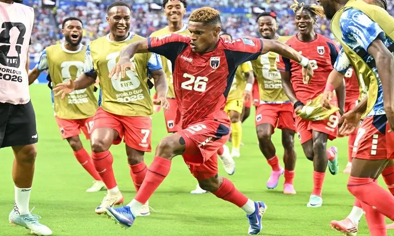 Cape Verde's Helio Varela celebrates with team-mates after scoring the equaliser against Uruguay during their 2026 World Cup Group 'H' match at the Miami Stadium in Miami Gardens on June 21, 2026. —AFP Cape Verde's Helio Varela celebrates with team-mates after scoring the equaliser against Uruguay during their 2026 World Cup Group 'H' match at the Miami Stadium in Miami Gardens on June 21, 2026. —AFP