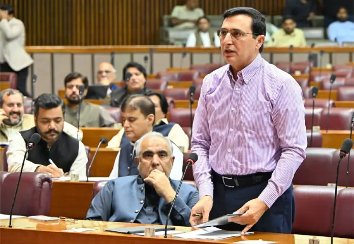 PTI’s Barrister Gohar Ali Khan speaks in the NA. —Facebook/NationalAssemblyOfPakistan PTI’s Barrister Gohar Ali Khan speaks in the NA. —Facebook/NationalAssemblyOfPakistan