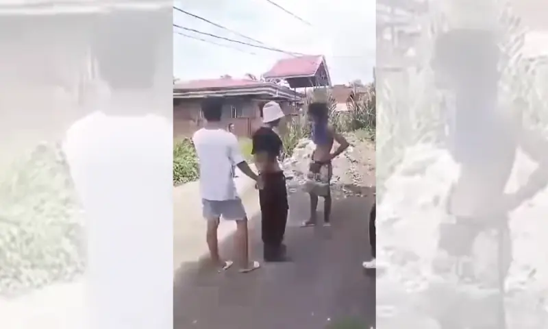 Local residents help authorities apprehend the second suspect in the shooting incident at San Jose National High School in Tacloban City, Philippines on June 22, 2026. &mdash; photo courtesy: screengrab via video from Philippines News Agency/X
