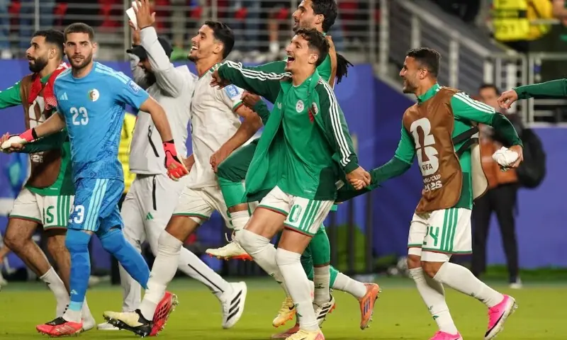 Algeria players celebrate after the match co Bay Area Stadium, Santa Clara, California, US- June 22, 2026. —Reuters Algeria players celebrate after the match co Bay Area Stadium, Santa Clara, California, US- June 22, 2026. —Reuters
